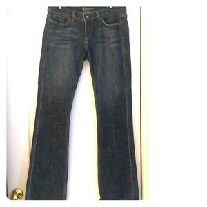 Bebe Dark Blue Faded Boot Cut Denim Jeans